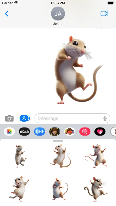 Dancing Gerbil Stickers スクリーンショット