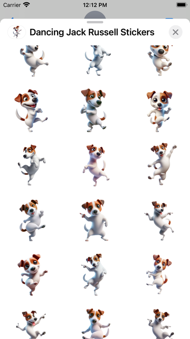 Dancing Jack Russell Stickers應用截圖