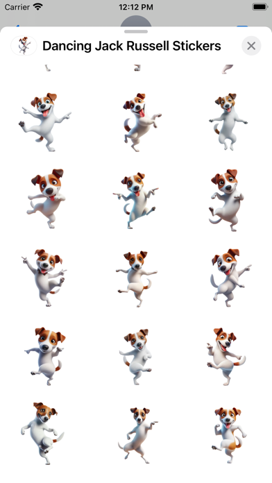 Dancing Jack Russell Stickers應用截圖