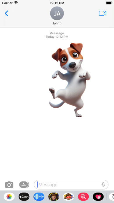 Dancing Jack Russell Stickers應用截圖