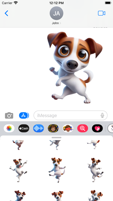 Dancing Jack Russell Stickers應用截圖