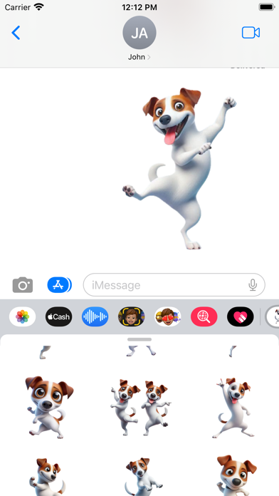 Dancing Jack Russell Stickers應用截圖