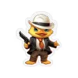 Duckling Gangster Stickers
