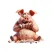 Eat Like a Pig Stickers