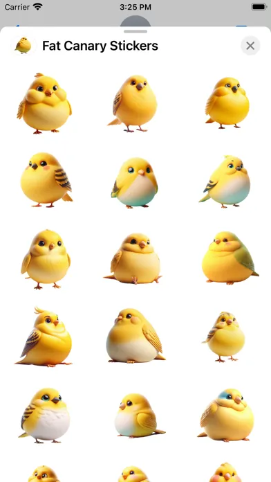 صور Fat Canary Stickers