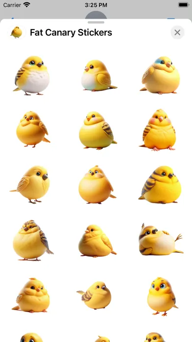 صور Fat Canary Stickers