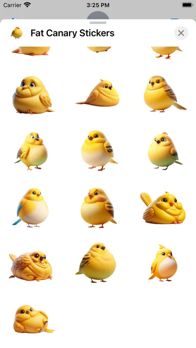 صور Fat Canary Stickers