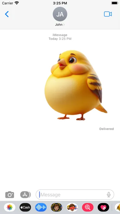صور Fat Canary Stickers