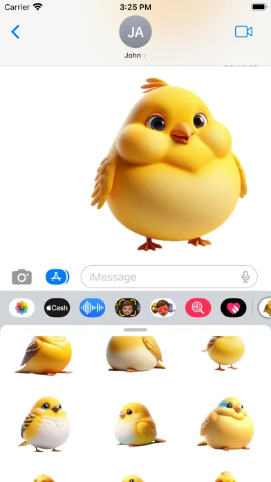 صور Fat Canary Stickers