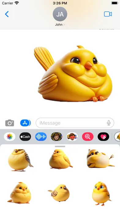 صور Fat Canary Stickers