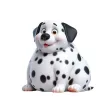 Fat Dalmatian Stickers