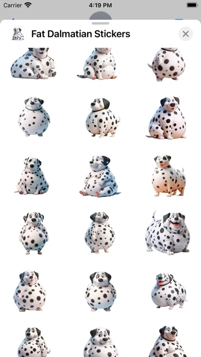 Fat Dalmatian Stickers應用截圖