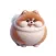 Fat Pomeranian Stickers