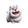 Fat Westie Stickers Fat Westie Stickers