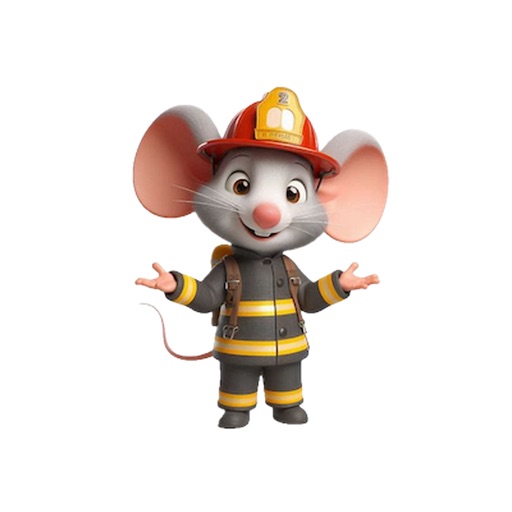 Fireman Mouse Stickers