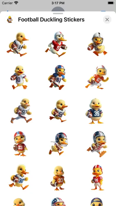 Capturas de pantalla de Football Duckling Stickers