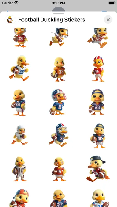Capturas de pantalla de Football Duckling Stickers