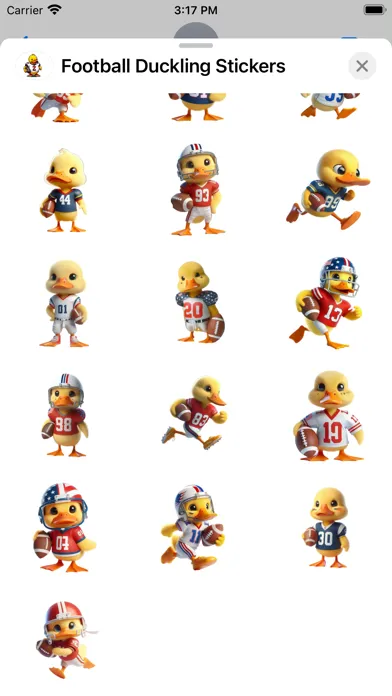 Capturas de pantalla de Football Duckling Stickers