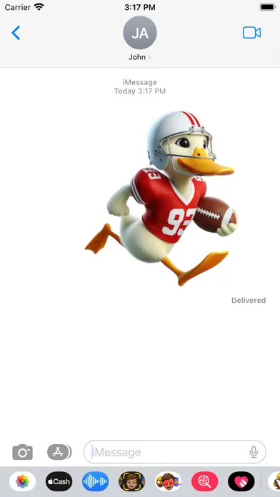 Capturas de pantalla de Football Duckling Stickers