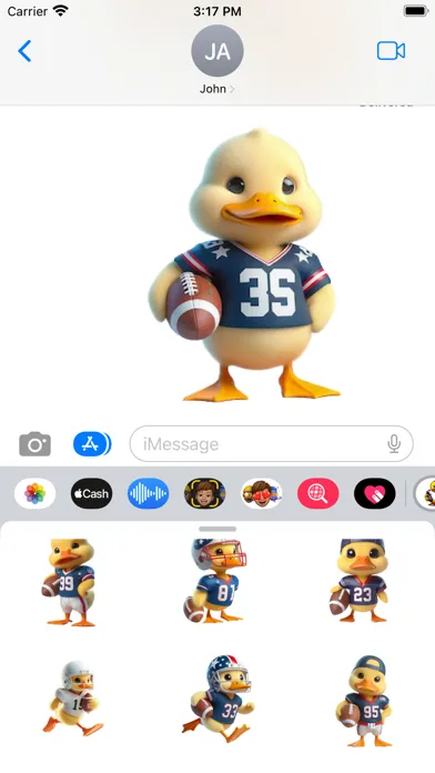 Capturas de pantalla de Football Duckling Stickers