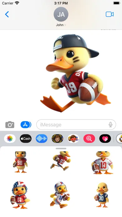 Capturas de pantalla de Football Duckling Stickers