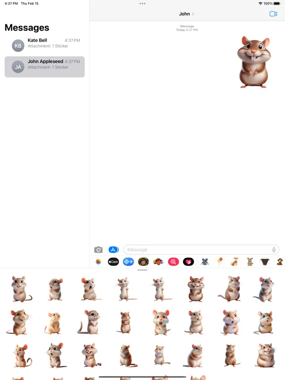 Скриншоты Gerbil Stickers iPad 