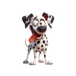 Goofy Dalmatian Stickers Goofy Dalmatian Stickers