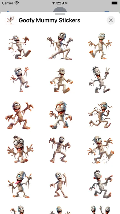 Goofy Mummy Stickers سکرین شاٹس