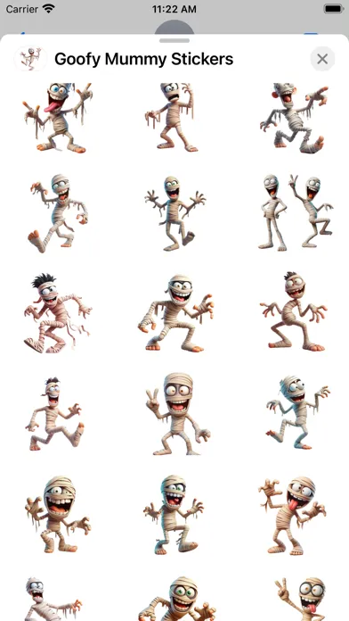 Goofy Mummy Stickers سکرین شاٹس