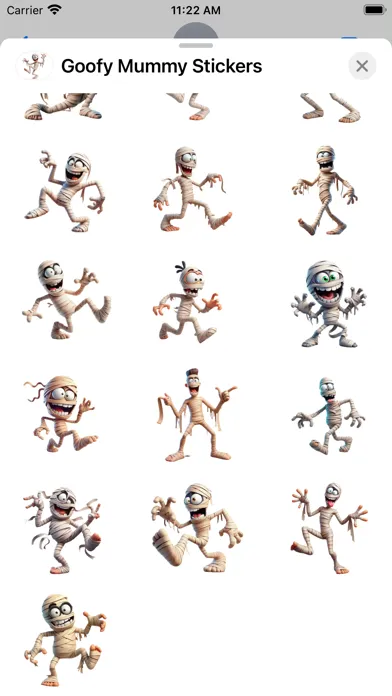 Goofy Mummy Stickers سکرین شاٹس