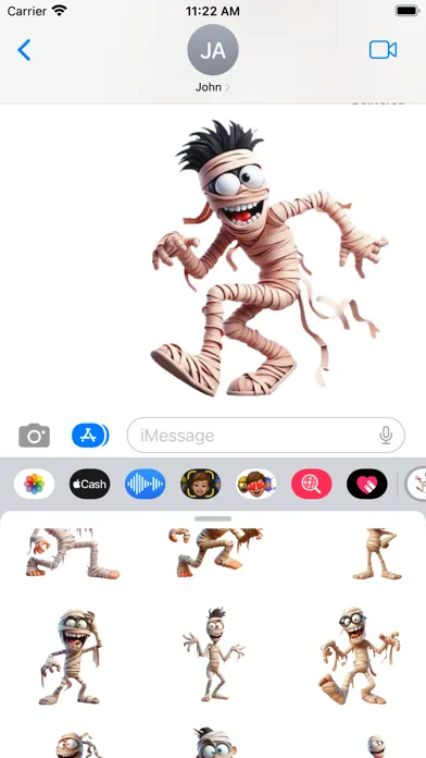 Goofy Mummy Stickers سکرین شاٹس