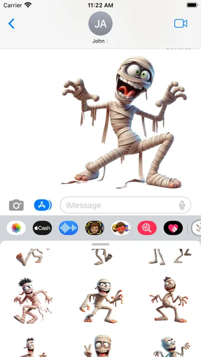 Goofy Mummy Stickers سکرین شاٹس