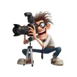 Goofy Photographer Stickers Goofy Photographer Stickers