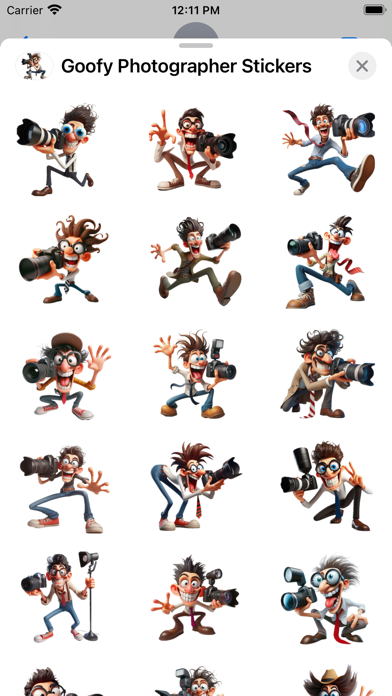 Goofy Photographer Stickers 스크린샷