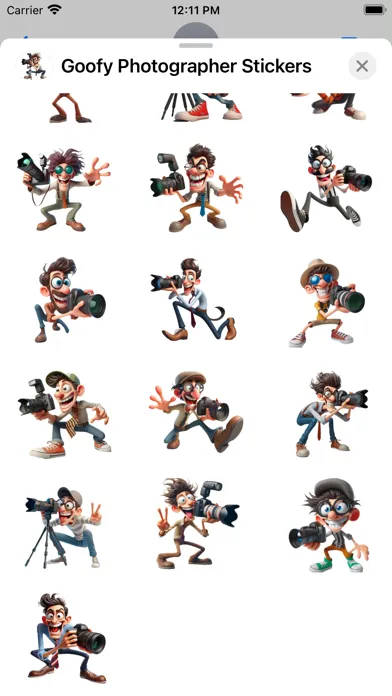 Goofy Photographer Stickers 스크린샷