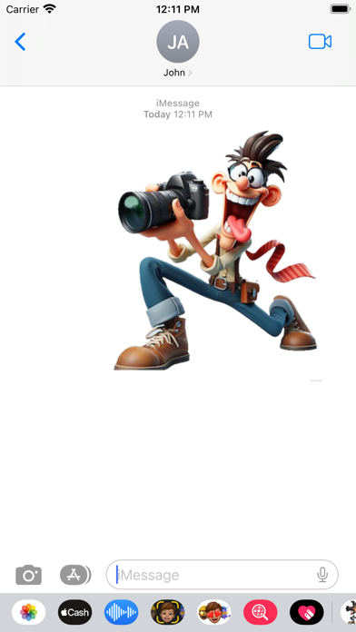 Goofy Photographer Stickers 스크린샷