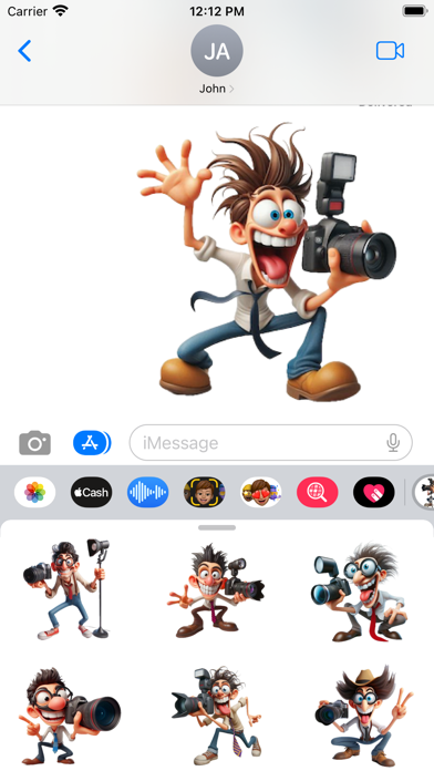Goofy Photographer Stickers 스크린샷