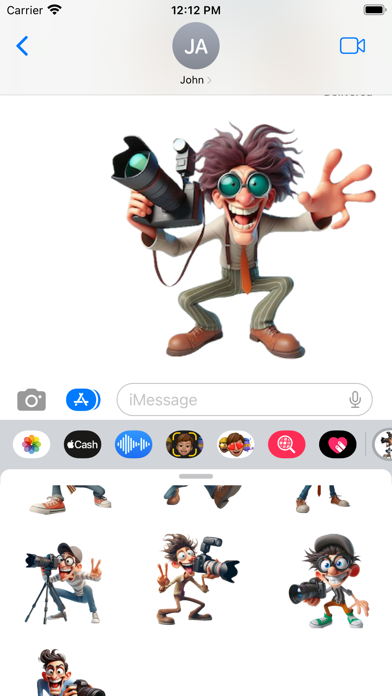 Goofy Photographer Stickers 스크린샷