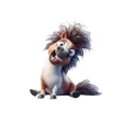 Goofy Shetland Pony Stickers