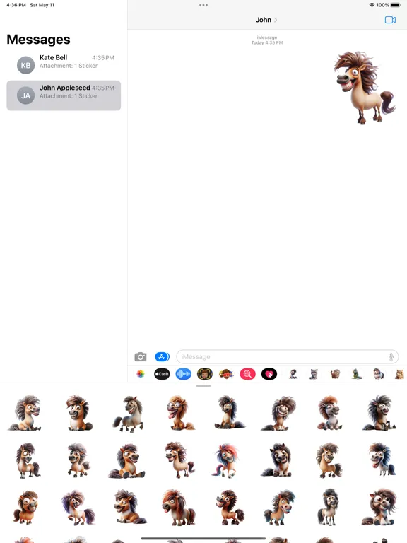 Goofy Shetland Pony Stickers iPad  স্ক্রিনশট