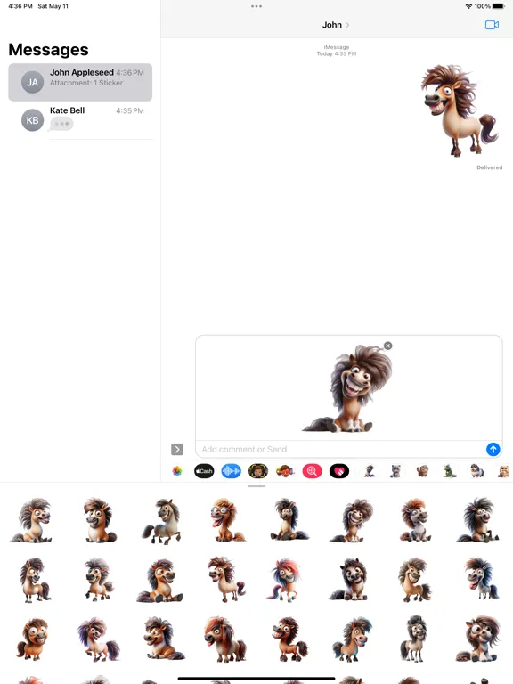 Goofy Shetland Pony Stickers iPad  স্ক্রিনশট