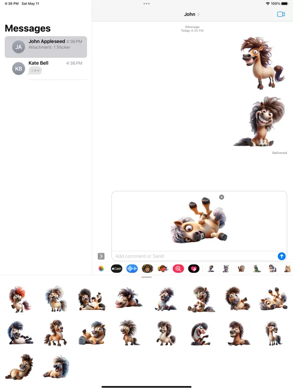 Goofy Shetland Pony Stickers iPad  স্ক্রিনশট