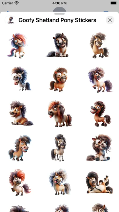 Goofy Shetland Pony Stickers স্ক্রিনশট