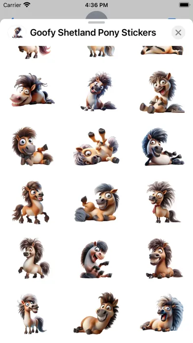 Goofy Shetland Pony Stickers স্ক্রিনশট