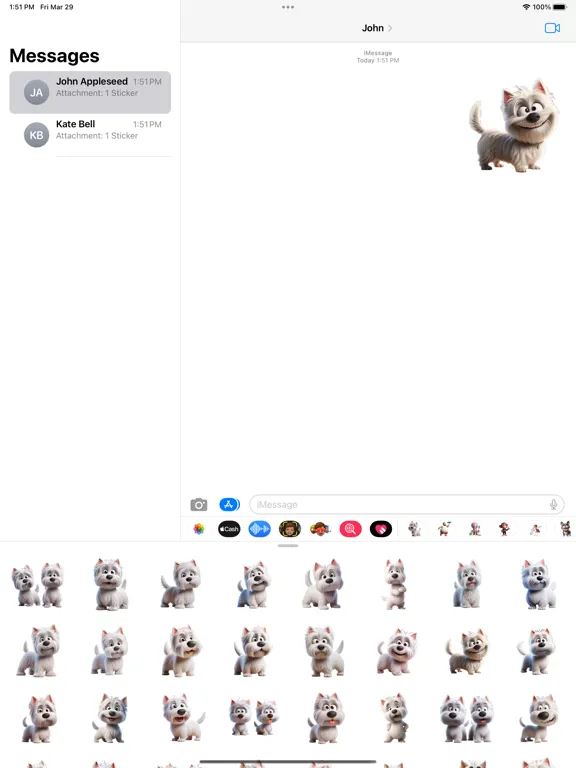 Скриншоты Goofy Westie Stickers iPad 