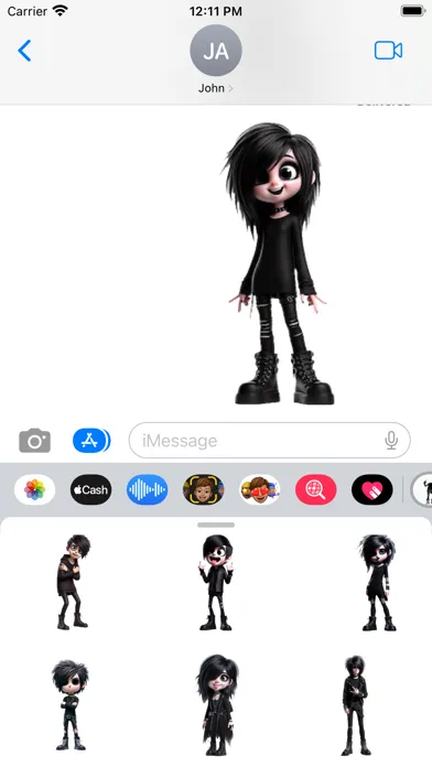 Capturas de pantalla de Goth Stickers