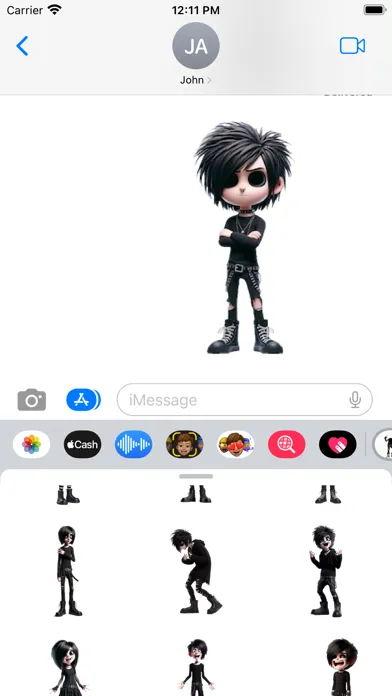 Capturas de pantalla de Goth Stickers