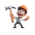 Hammer Man Stickers