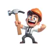 Hammer Man Stickers Hammer Man Stickers