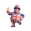 Happy British Man Stickers Happy British Man Stickers